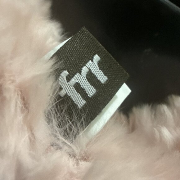 Rex Rabbit 100% Fur Snood Winter Stretchy Scarf Wrap Neckpiece Hook&eye Pink - Picture 2 of 16